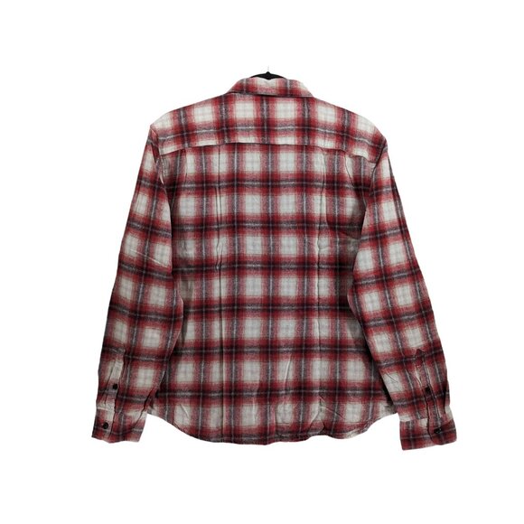 Lucky‎ Brand Flannel Shirt Red Plaid 7MS4000 Humboldt Woven Western Classic Gift - Picture 3 of 7